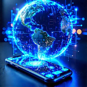 Smartphone With Streaming Content With Cell Phone