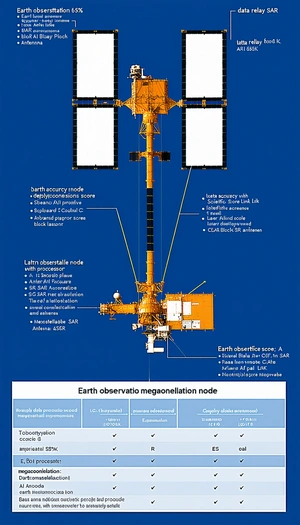 The Image Is A Diagram Of A Spacecraft, Showing Its Various Components And Their Functions
