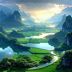 Digital Transformation Visualization With Painting Mountainous