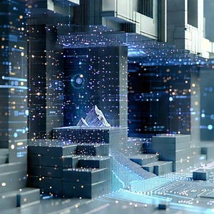 Big Data Visualization With Futuristic Cityscape