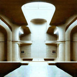 Futuristic Research Laboratory With Image, There
