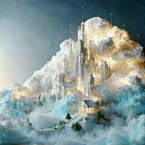 Cloud Computing Visualization With Painting Castle,