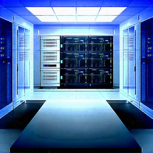 Futuristic Server Room With Image, There