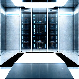 (futuristic:1.42) Server Room With Image, There