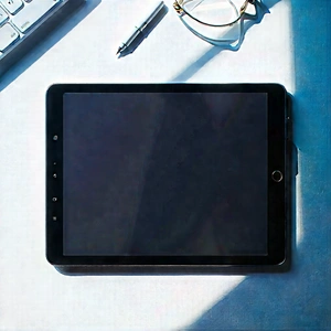 Tablet With User Interface With Table Black