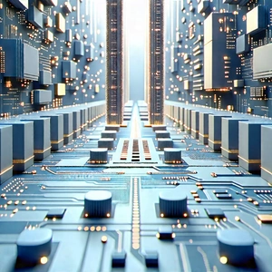 Close-up of sensor array