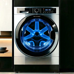 Tech Macro Photography: Innovative Smart Appliance Design With Modern Washing