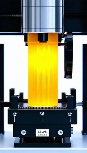 A Yellow Filter, Likely A Piece Of A Camera Lens, Placed On A Black Table