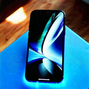 Smartphone With Digital Artwork With Black Iphone