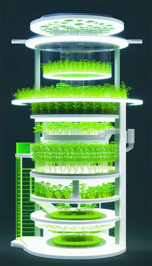 A Large, Multi-level Greenhouse Filled With Various Plants