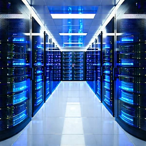 Futuristic Server Room With Image, There