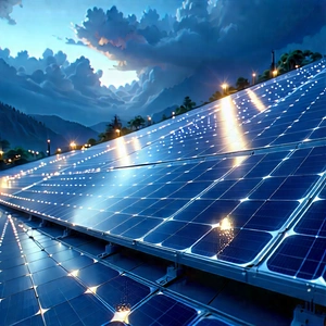 Innovative Renewable Energy (design:1.39) With Large Solar