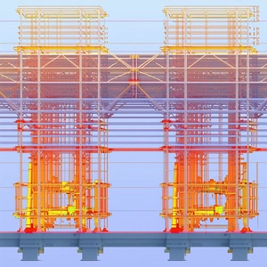 The Image Is A 3d Model Of A Bridge, Showcasing Its Structure And Design