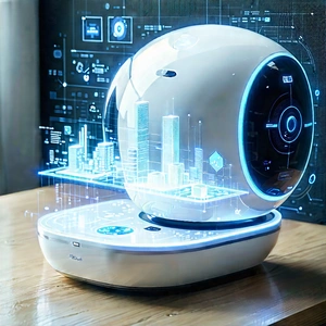 Smart Home (device:1.47) With Data Visualization With Futuristic-looking Device