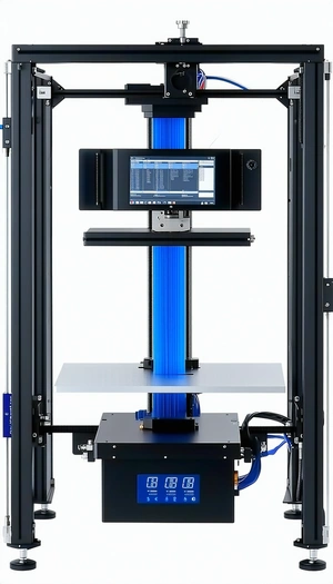 A Large Computer Monitor Sitting On A Desk