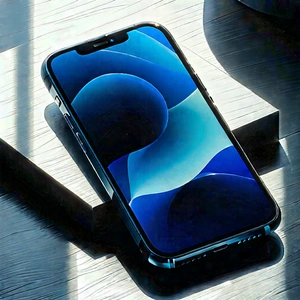 Smartphone With Digital Artwork With Black Cell