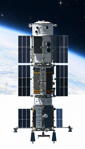 A Large Space Station Is Shown In The Image
