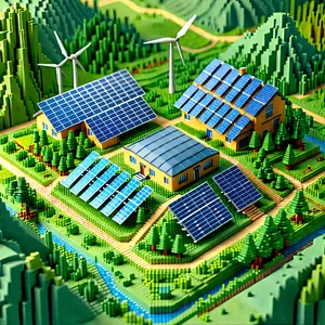 Innovative Renewable Energy Design With Model Town
