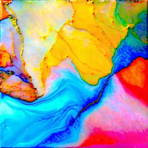 Fluid abstract with triadic color palette