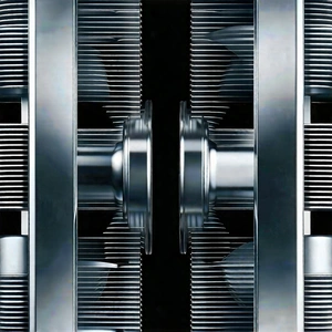 Close-up of cooling system
