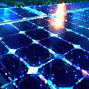 Solar Panel With Holographic Projection With Large Solar