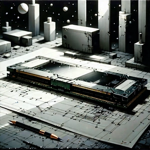 Close-up Of Memory Module With Image