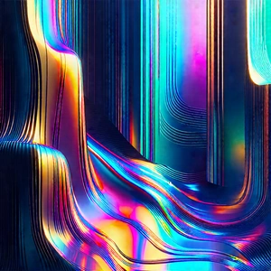 Abstract Constructivist Style: Organic Abstract With Iridescent Color Palette With Close-up Colorful,