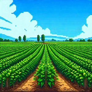 Agricultural Technology In Modern Laboratory With Painting Field