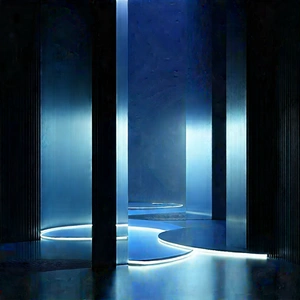 Futuristic digital workspace