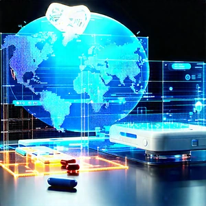 Healthcare Technology In Field Deployment With Computer Monitor