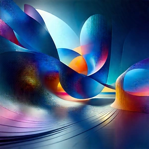 Abstract Low Poly Art: Rhythmic Motion Captured In Abstract Form With Colorful Abstract