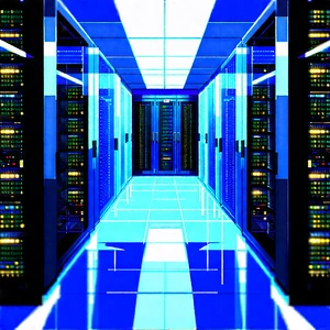 Futuristic Server Room With Image, There