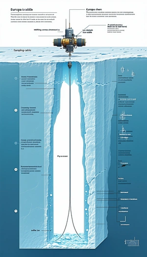 The Image Is A Diagram Of A Glacier, Showing The Layers And The Process Of Melting