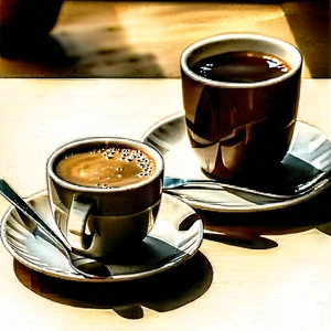 Lifestyle Pencil Sketch: Coffee With Friends With Colleagues With Image, There
