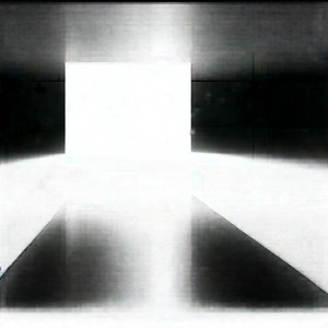 Tech Charcoal Drawing: Futuristic Tech Startup Office With Black White