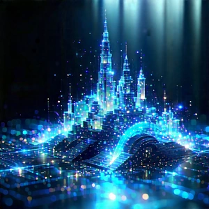 Big Data Visualization With Blue White