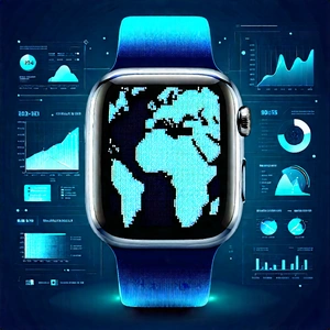 Smart watch with data visualization