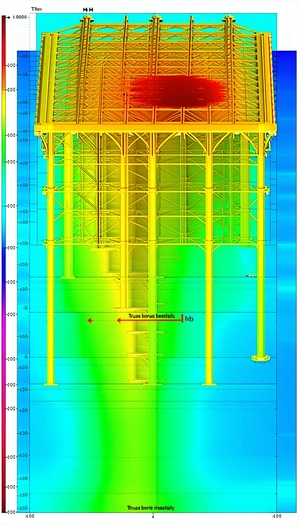 A Large Yellow Structure Is Shown In The Image