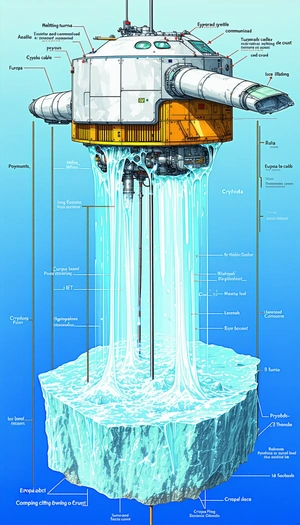 blue white illustration submarine