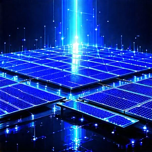 Innovative Renewable Energy (design:1.39) With Blue Solar