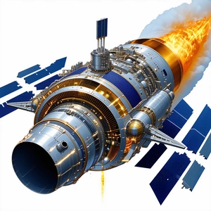 A Space Shuttle Is Shown In A Close-up View, With Its Engine And Other Parts Clearly Visible