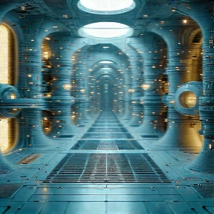 (futuristic:1.49) research laboratory