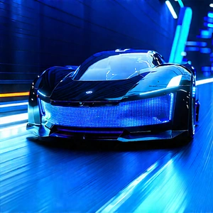 Innovative Electric Vehicle Design With Sleek, Futuristic
