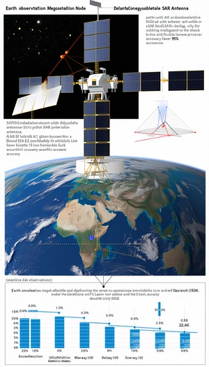 The Image Is A Diagram Of A Satellite System, Showing The Various Components And Their Connections