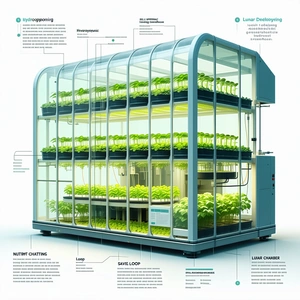 The Image Is A Detailed Diagram Of A Hydroponic Growing System