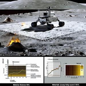 The Image Is A Collage Of Three Pictures, Each Showing A Different Aspect Of A Rover On The Moon