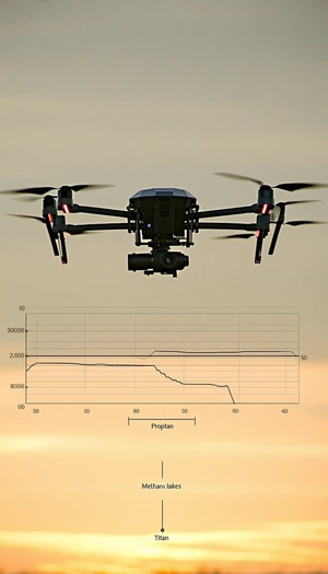 A Drone Is Flying In The Sky, And It Is Captured In A Time-lapse Photo