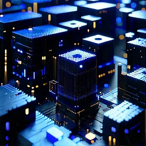 Close-up of sensor array