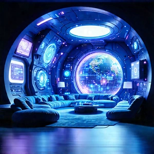 Futuristic Smart Home With Futuristic Living