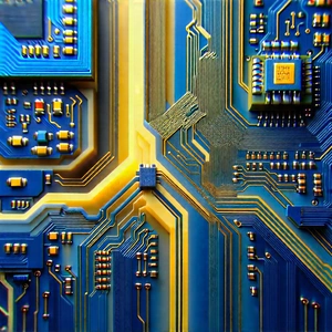 Close-up of electronic circuit